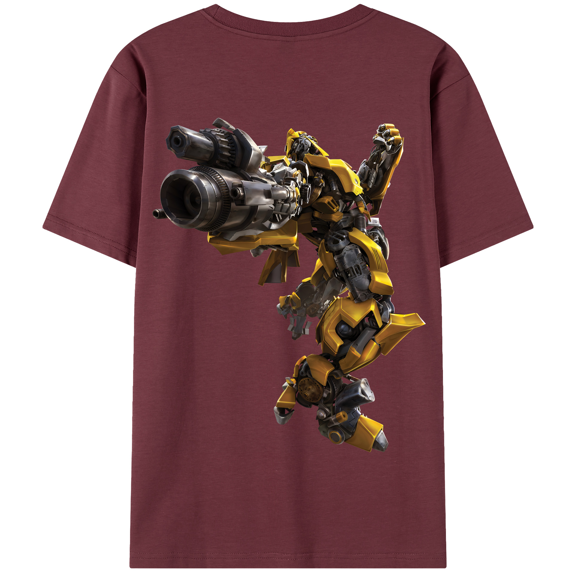 （画像用） Transformers トランスフォーマー 綿100％半袖Tシャツ（背面プリント）